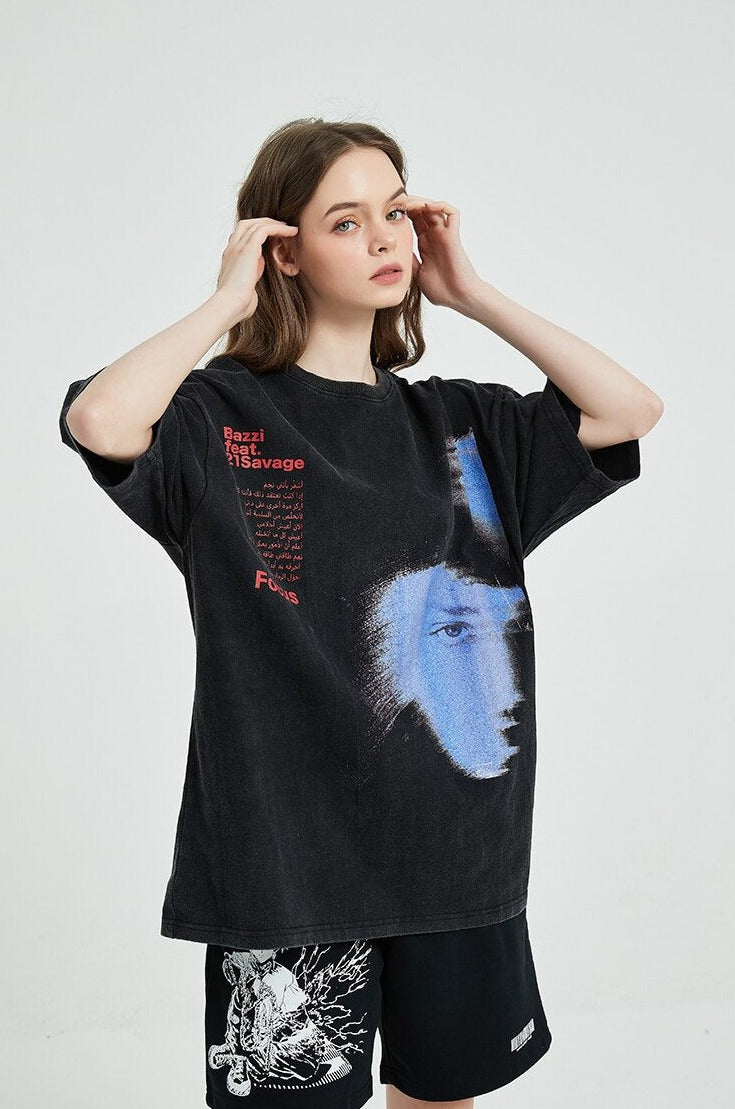 "Focus" Bazzi Washed T-shirt