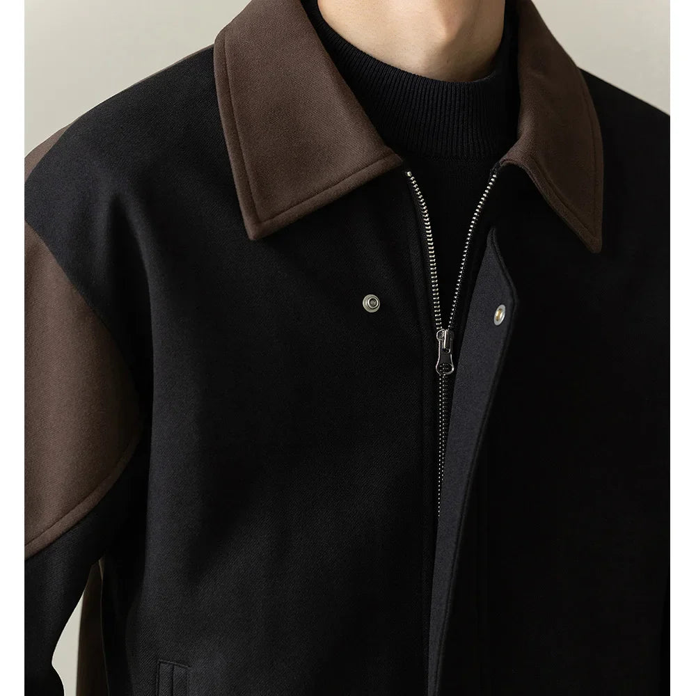 Casual Loose Vintage Patchwork Korean Style Jacket