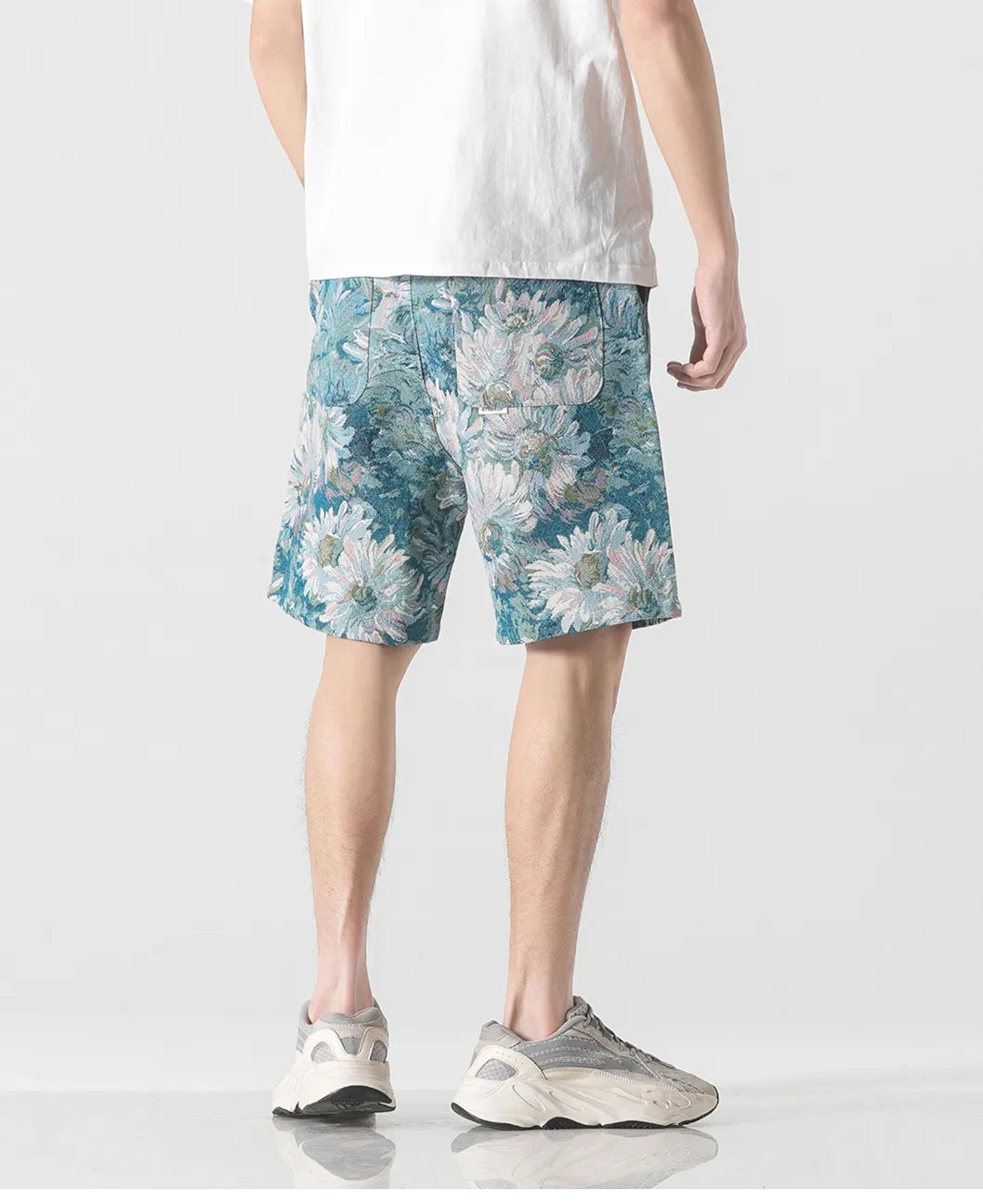 Pantaloncini larghi con fiore di margherita