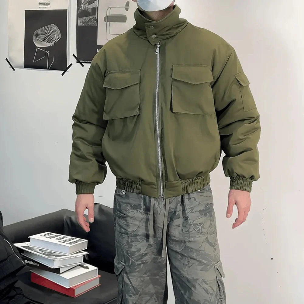 Winter Durable Stand Collar Thickened Jacket