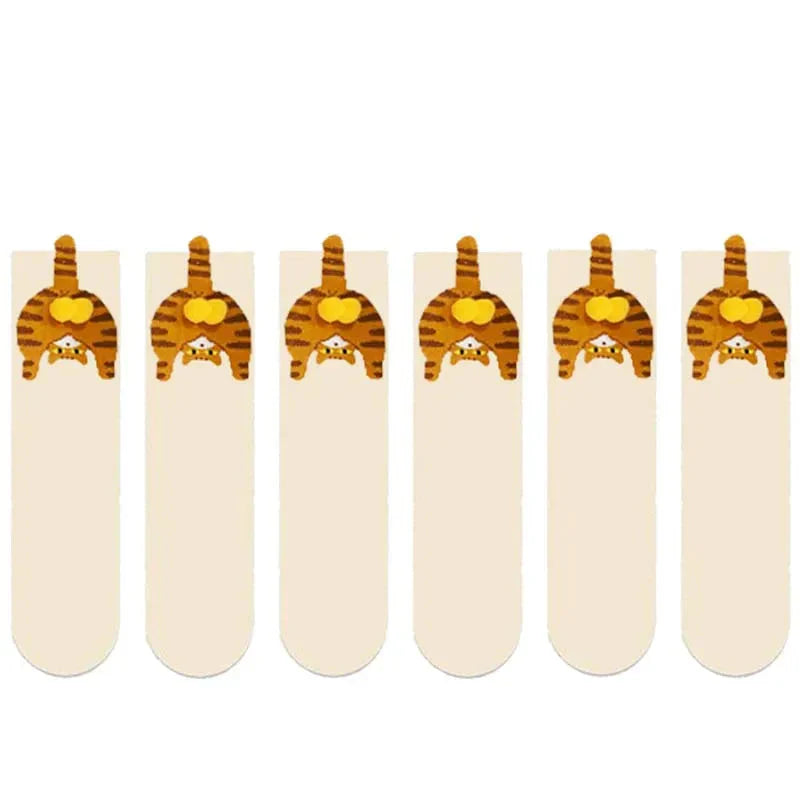 Cute Cartoon Cat Egg Stacking Socks