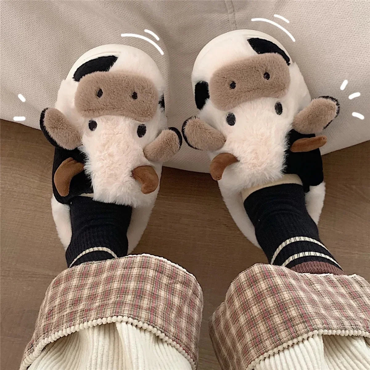 Cow Slippers