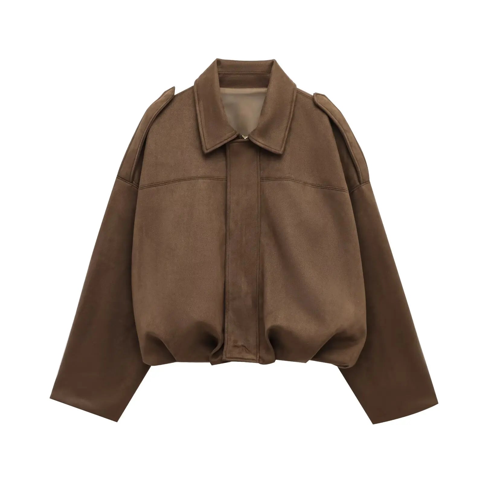 Elevated Vintage Suede Texture Lapel Jacket