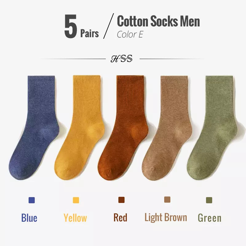 Combed Colorful Breathable Socks