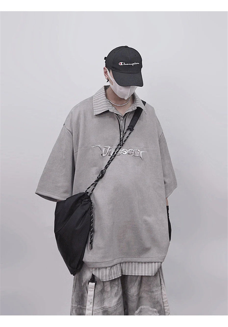 Punk Vintage Oversized Polo T-Shirt