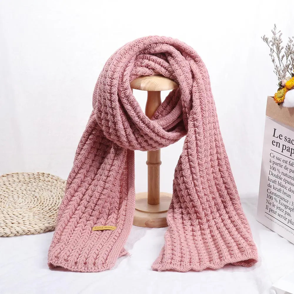 Knitted Solid Color Scarves