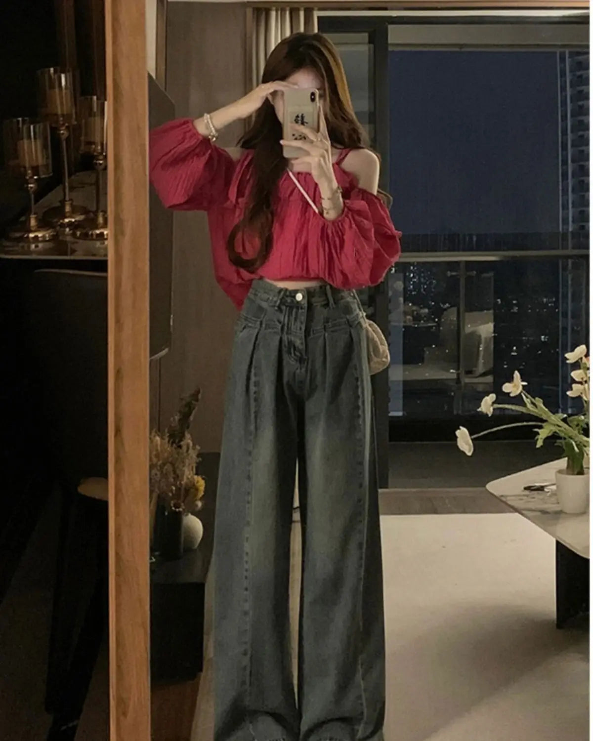 Vintage High Waist Black Emo Jeans