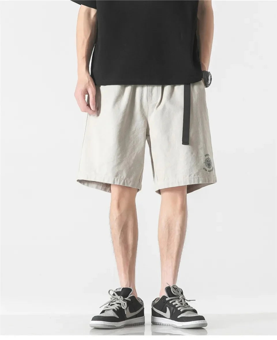 Pantaloncini cargo con cintura larga