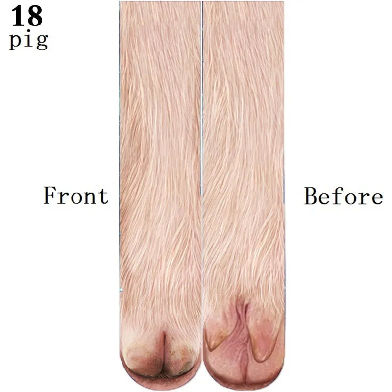 Funny Animal Paw Tiger Leg Socks