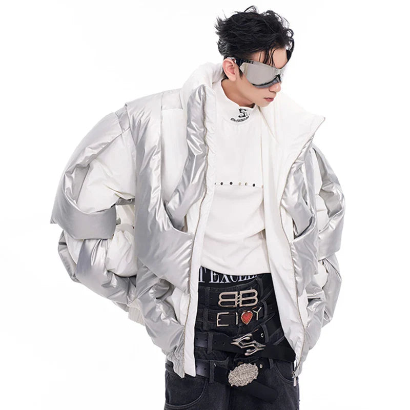 Thick Asymmetric Windproof Jacket