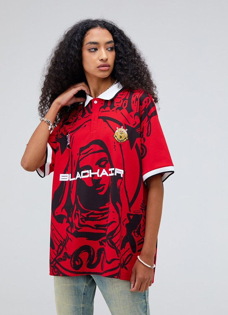 Virgin Mary Soccer T-shirt