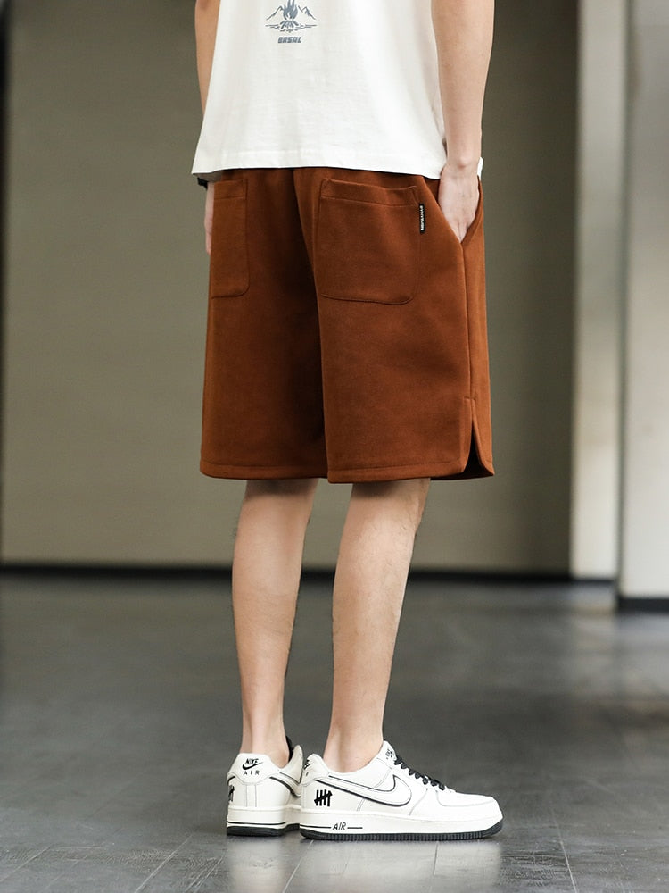 Baggy sweatshorts met trekkoord