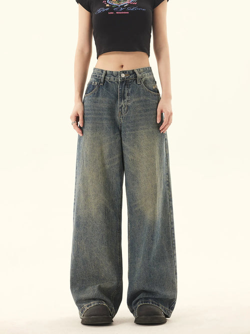 Jeans Azul Lavado com Desbotamento Gradual - Azul / S