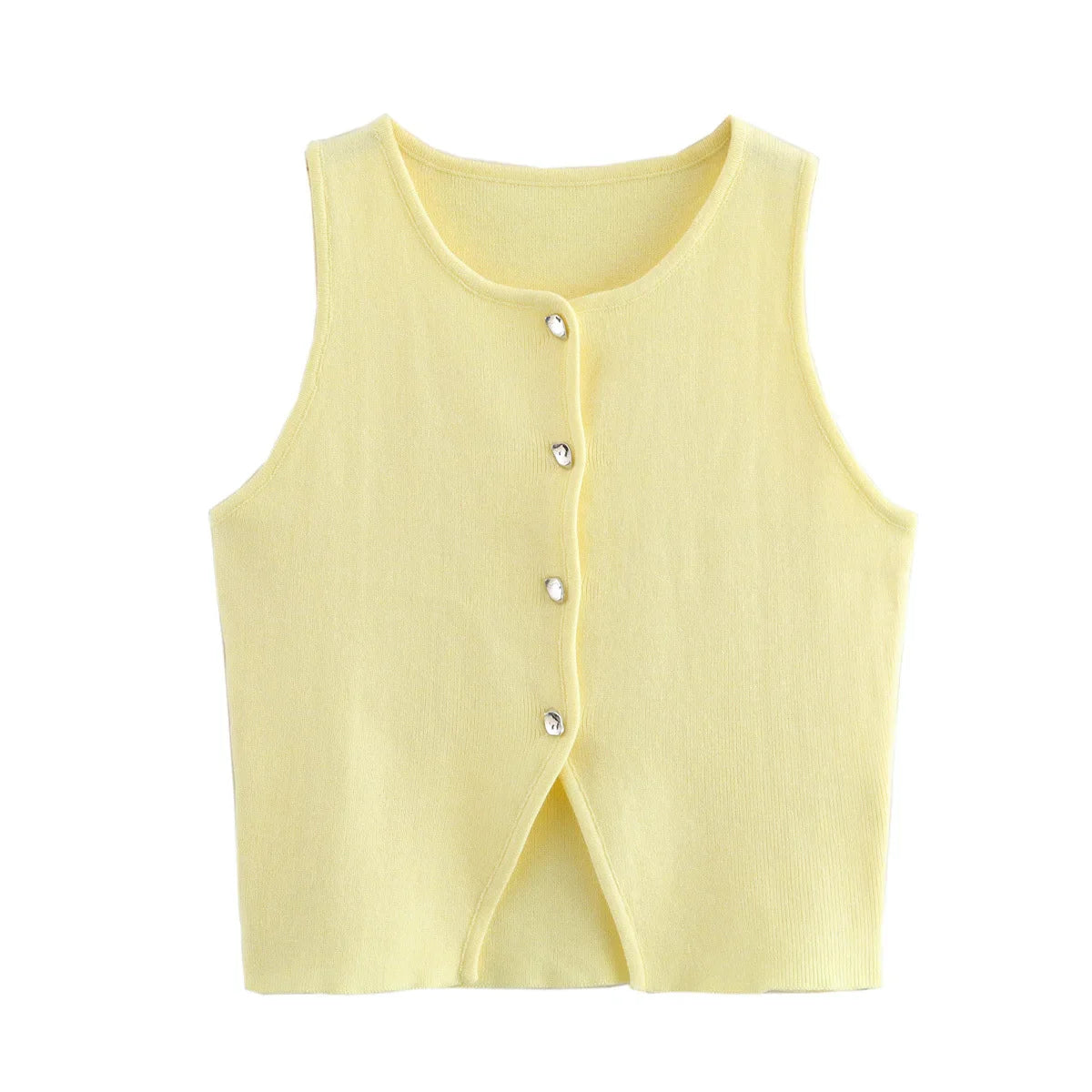 White Knit Crop Top - MADXMARX