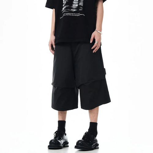 Jorts Cargo de Silhueta Curva - Preto / S