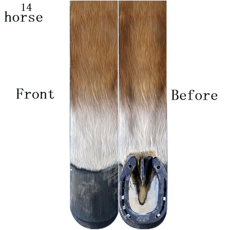 Funny Animal Paw Tiger Leg Socks