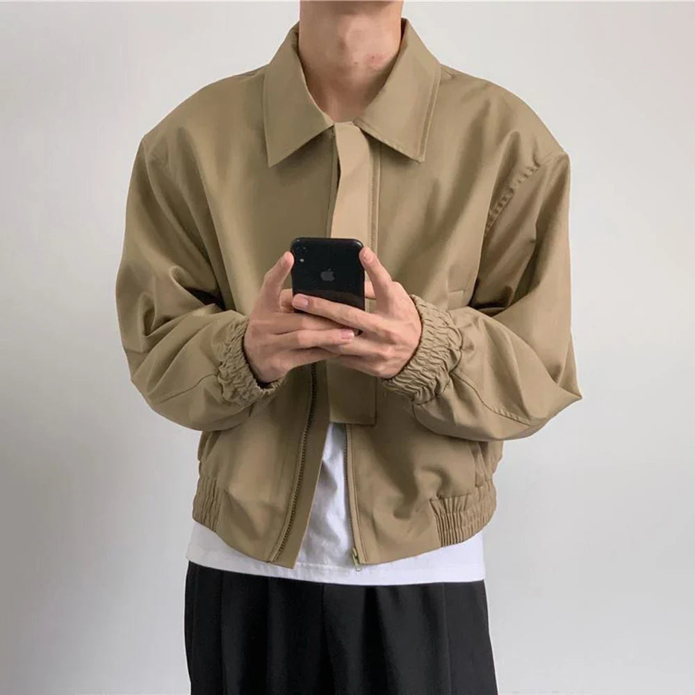 Men Signature British Casual Bomber Jacket