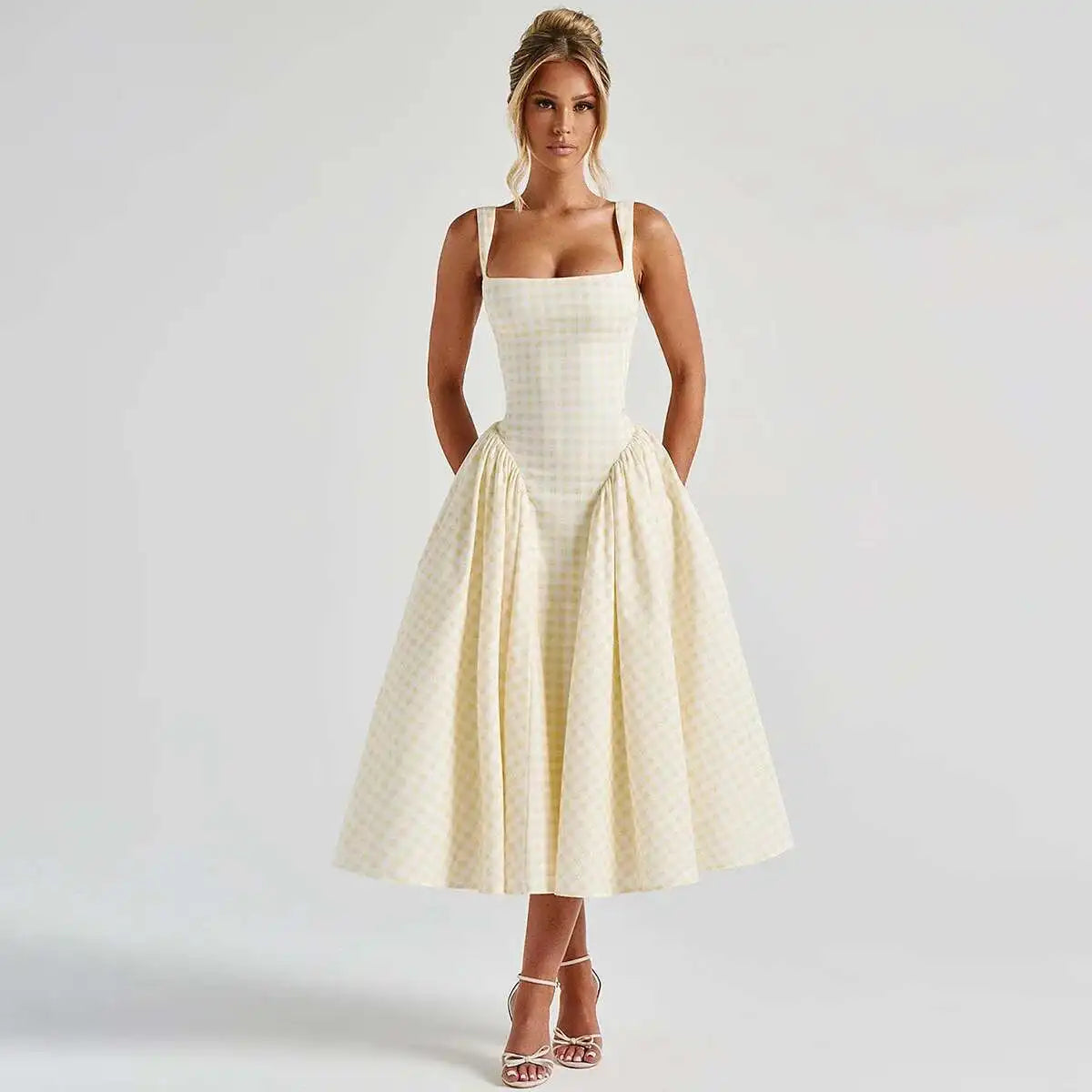 Strapless Vintage Maxi Dress