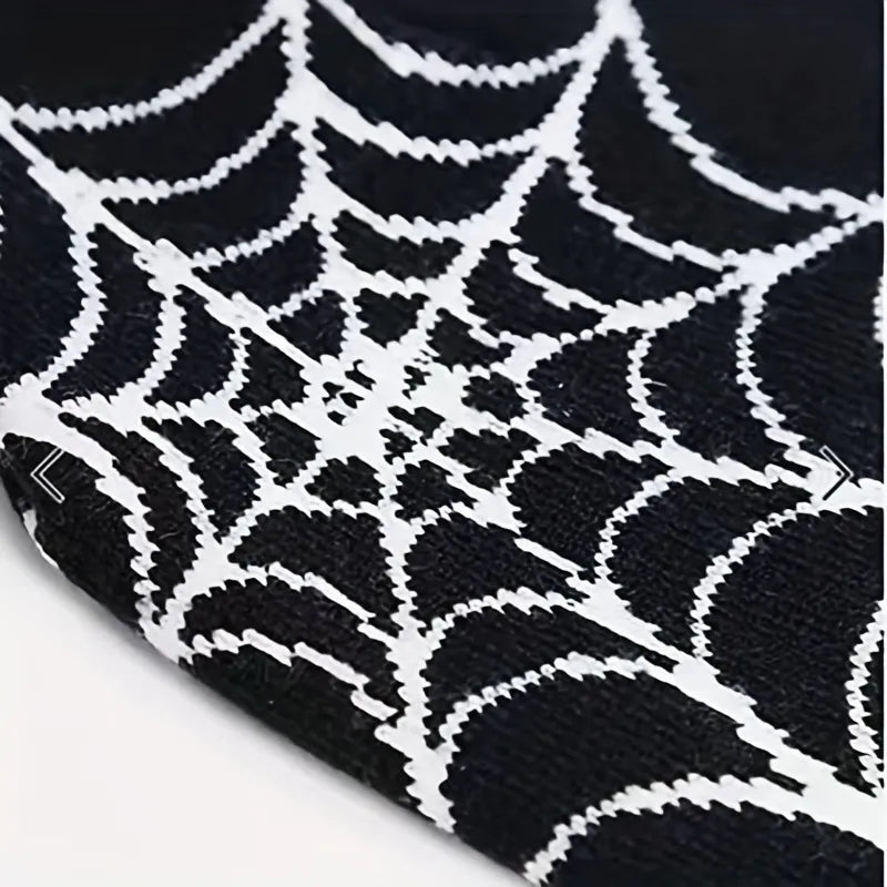 Y2K Gothic Spider Web Beanie