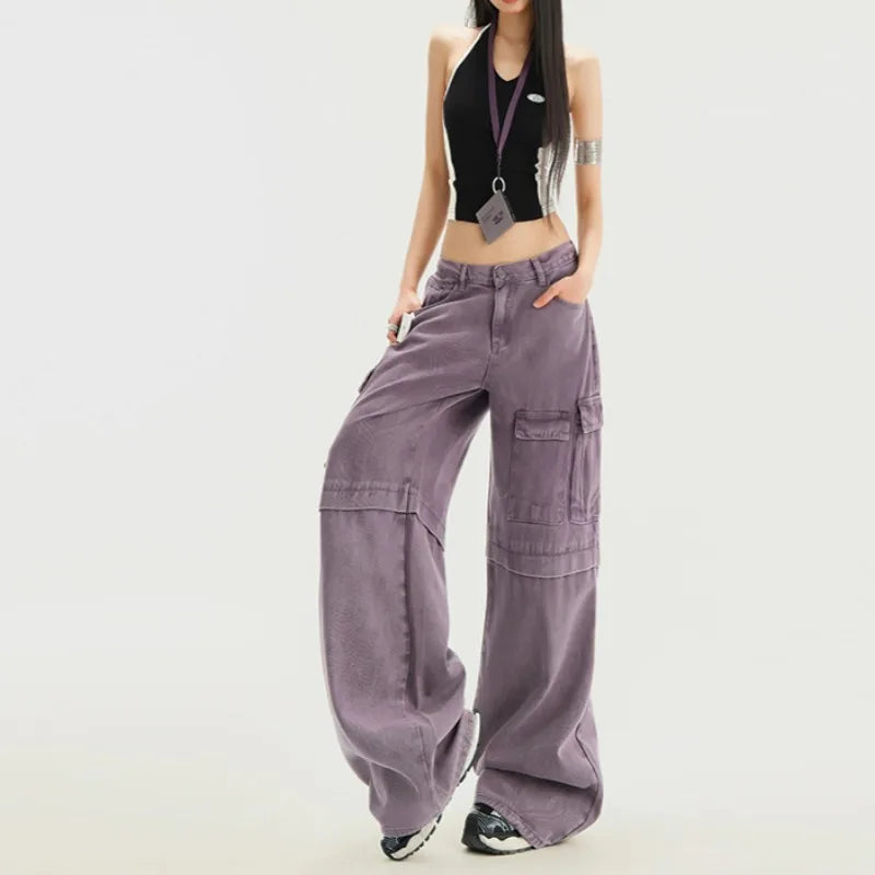 Retro Loose Fit High Waist Jeans
