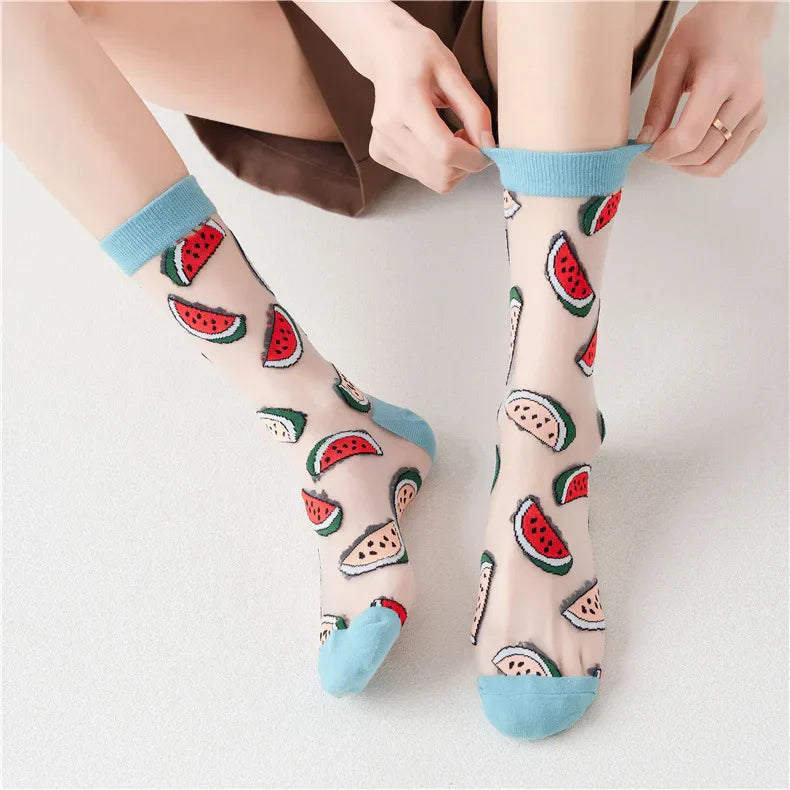 Creative High Quality Cartoon Silk Socks
