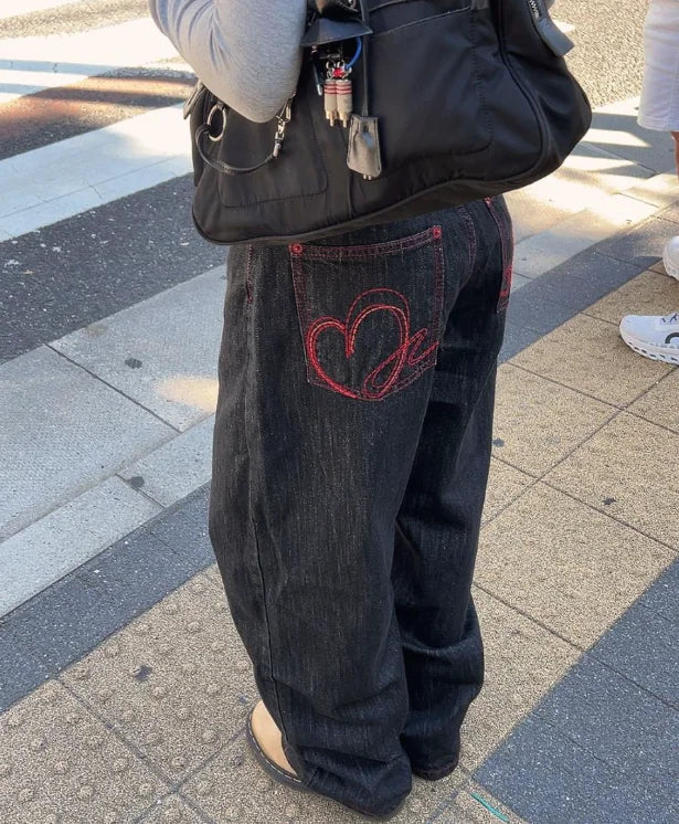 Vintage Punk Baggy Denim Jeans