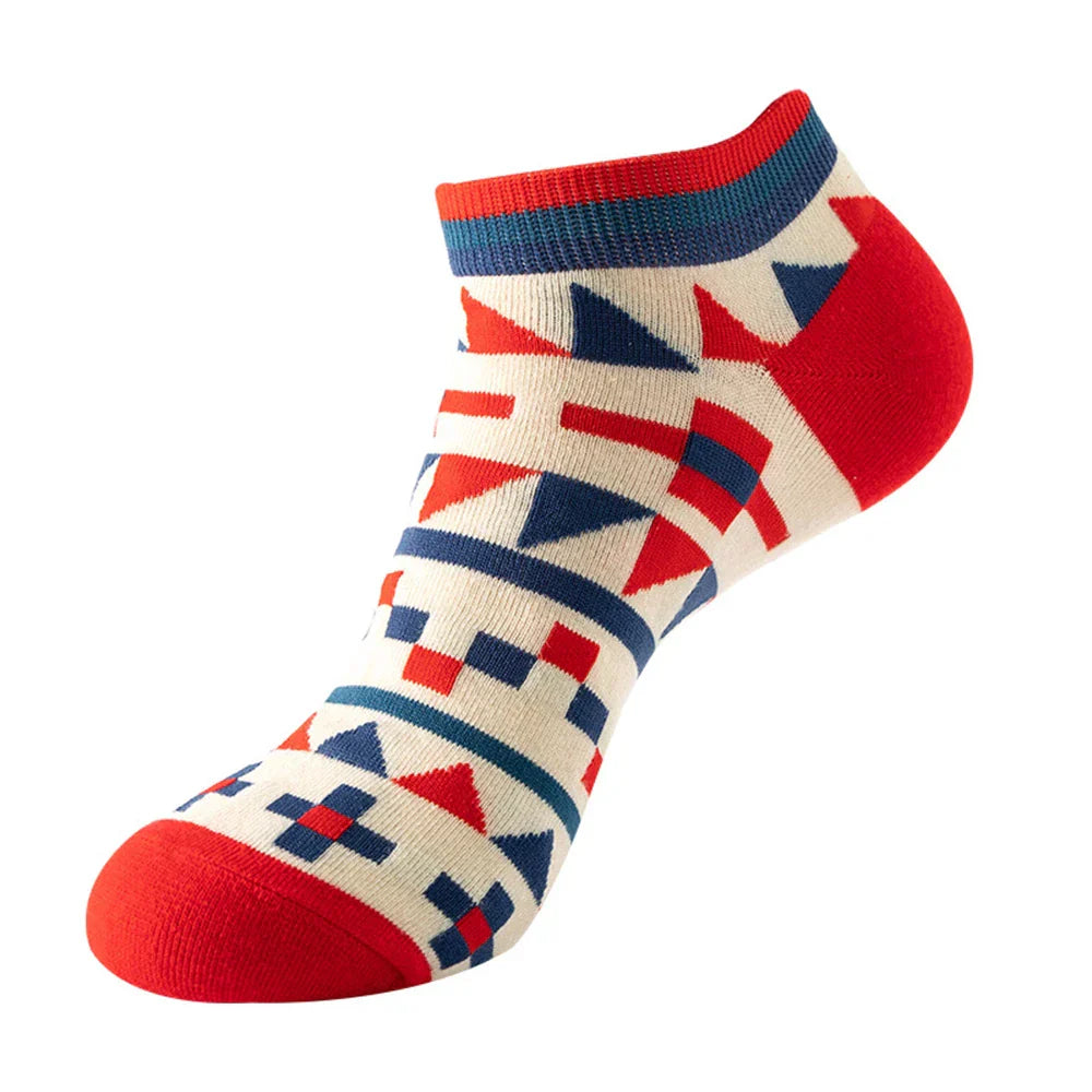 Funny Hip Hop Cartoon Cotton School Socks