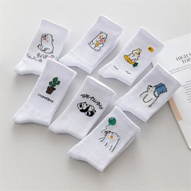 Soft Winter Cute Cartoon Bear Socks