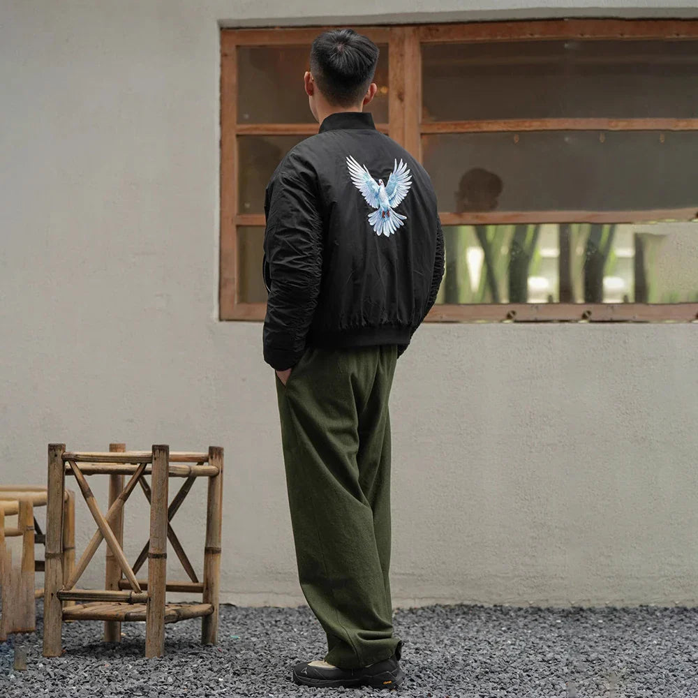 Embroidered Retro High-End Baseball Jacket