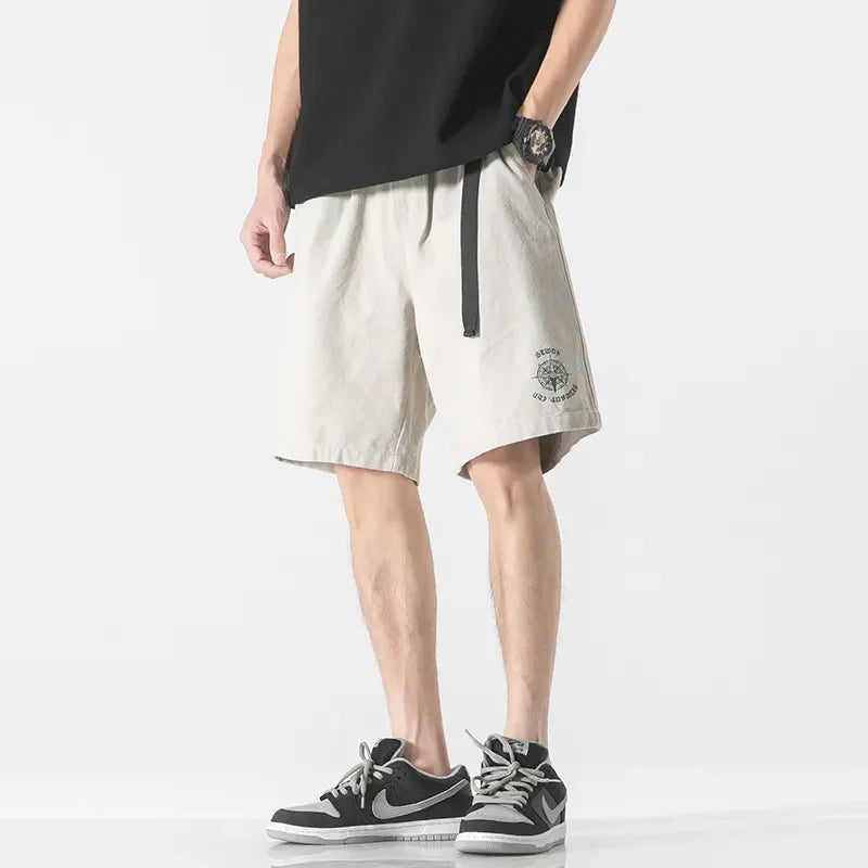 Pantaloncini cargo con cintura larga