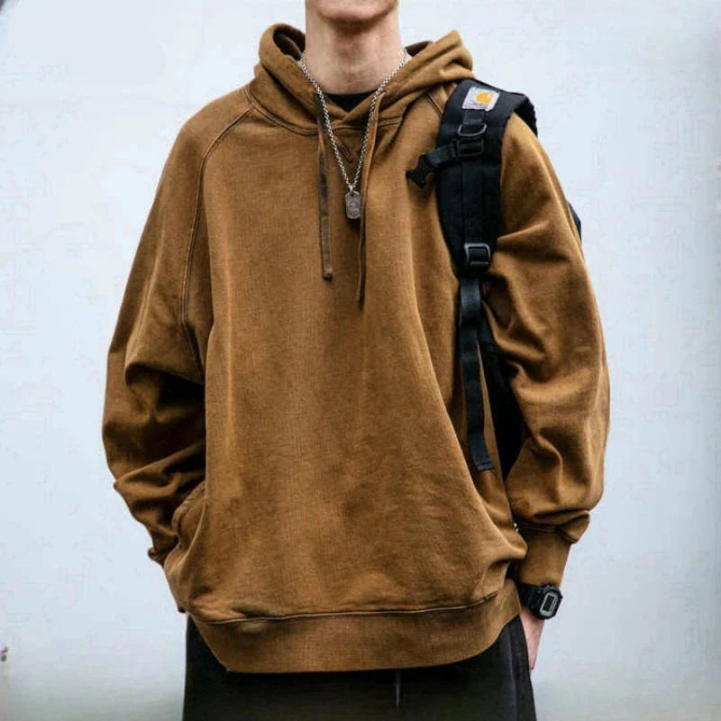 Trendy High-End Washed Japanese Hoodie
