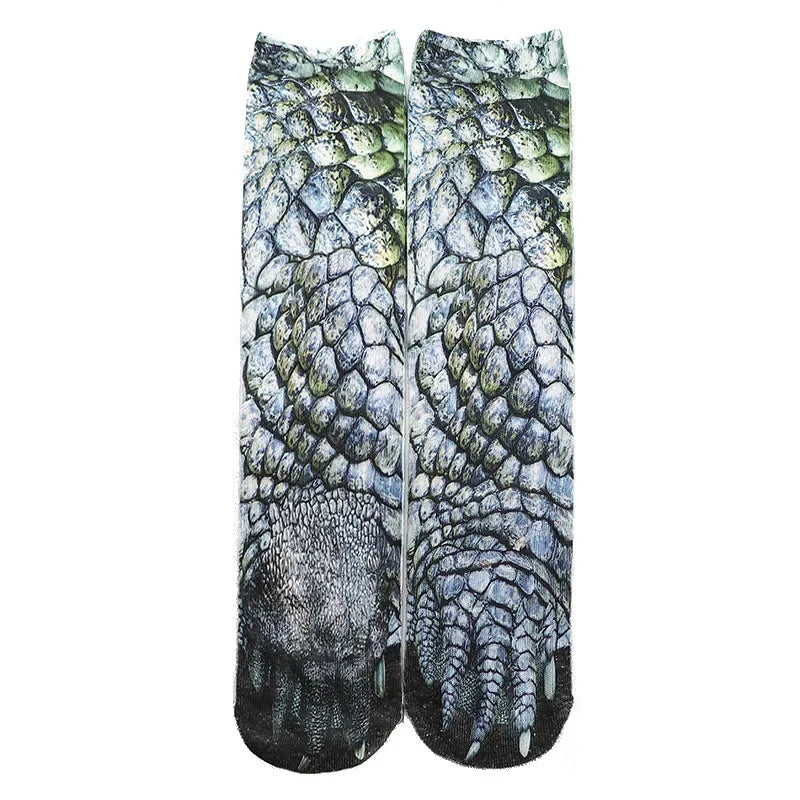 Funny Leopard Tiger 3D Simulation Socks