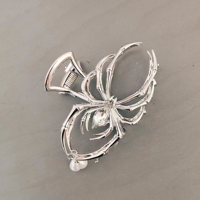 Gothic Sweet Black Spider Hair Claw Clips