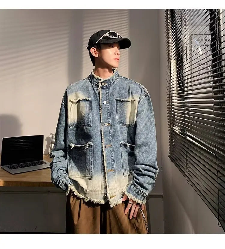 Chaqueta vaquera retro estilo americano