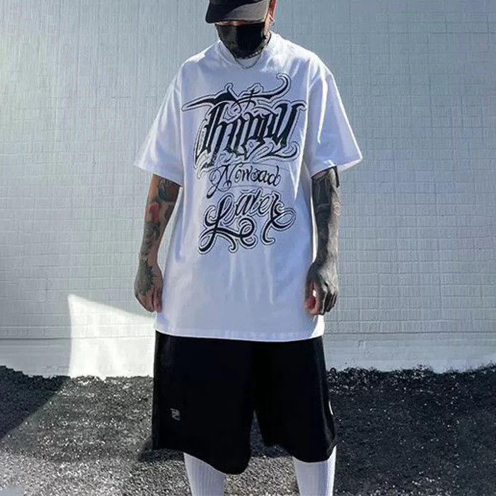 Breathable Print Hip Hop Casual T-Shirt