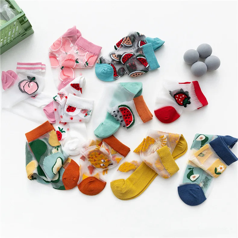 Creative High Quality Cartoon Silk Socks