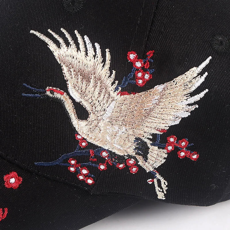 Crane Blossom Cap