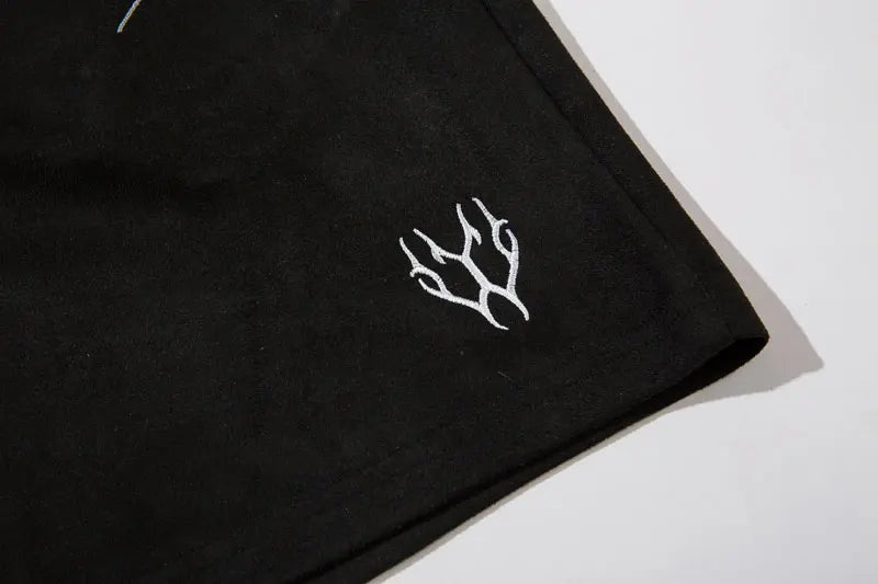 Y2K Embroidery Baggy Shorts