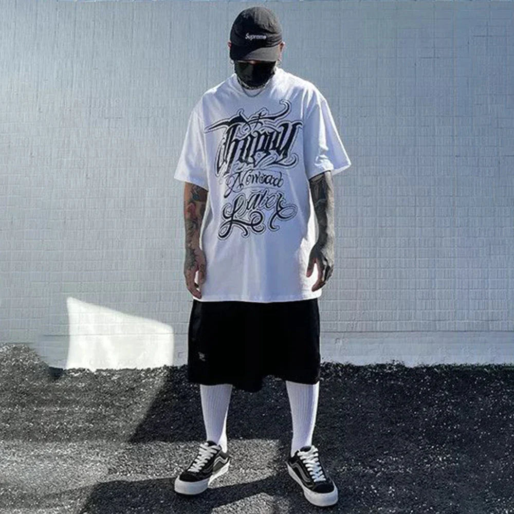 Breathable Print Hip Hop Casual T-Shirt