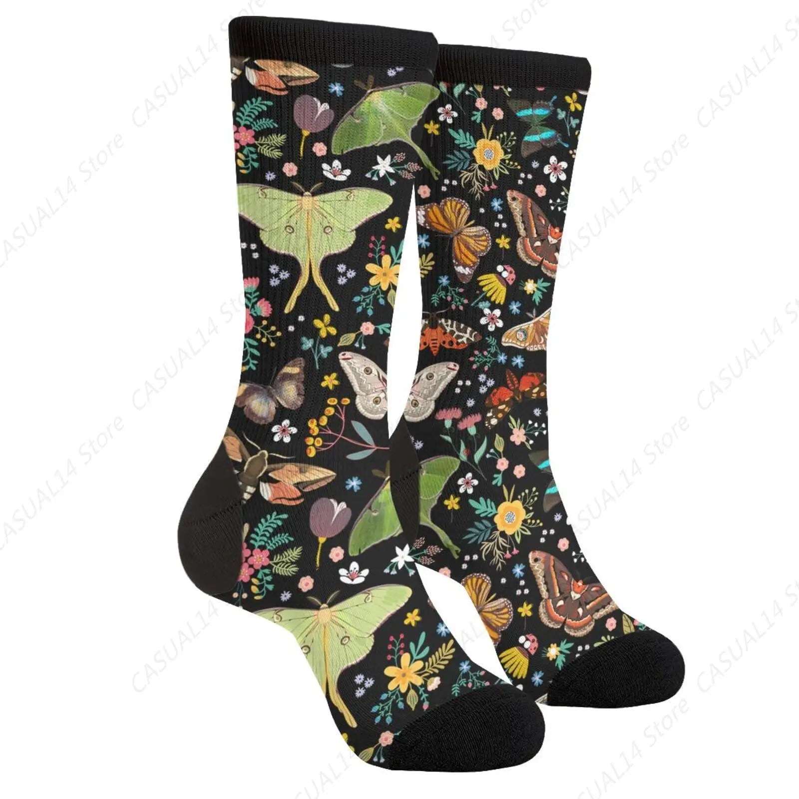 Funny Novelty Mushroom Crew School Socks