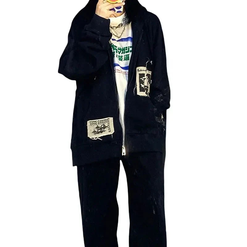 Streetwear Chic Letter Print Cool Sweatshirt