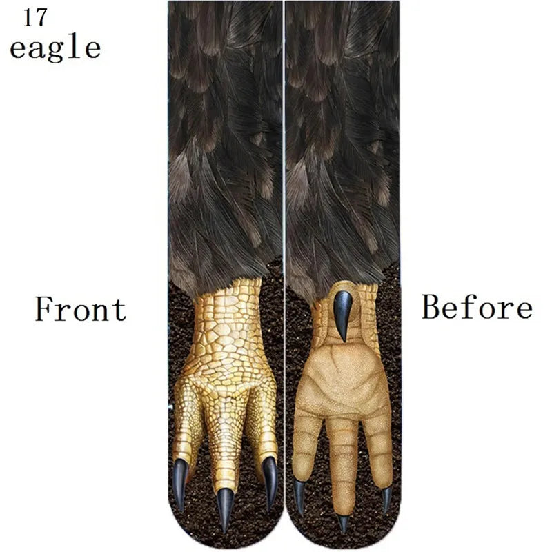 Funny Animal Paw Tiger Leg Socks