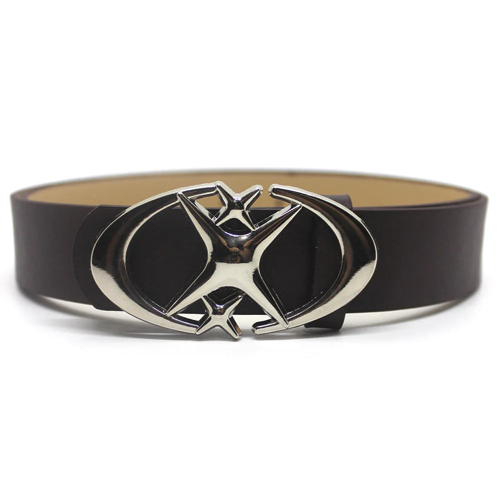 Y2K Punk Star Cross Metal Belt