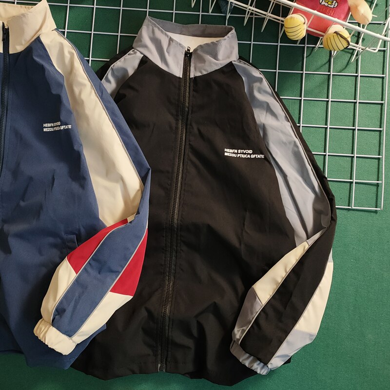 Patchwork Color Block Thin Jacket