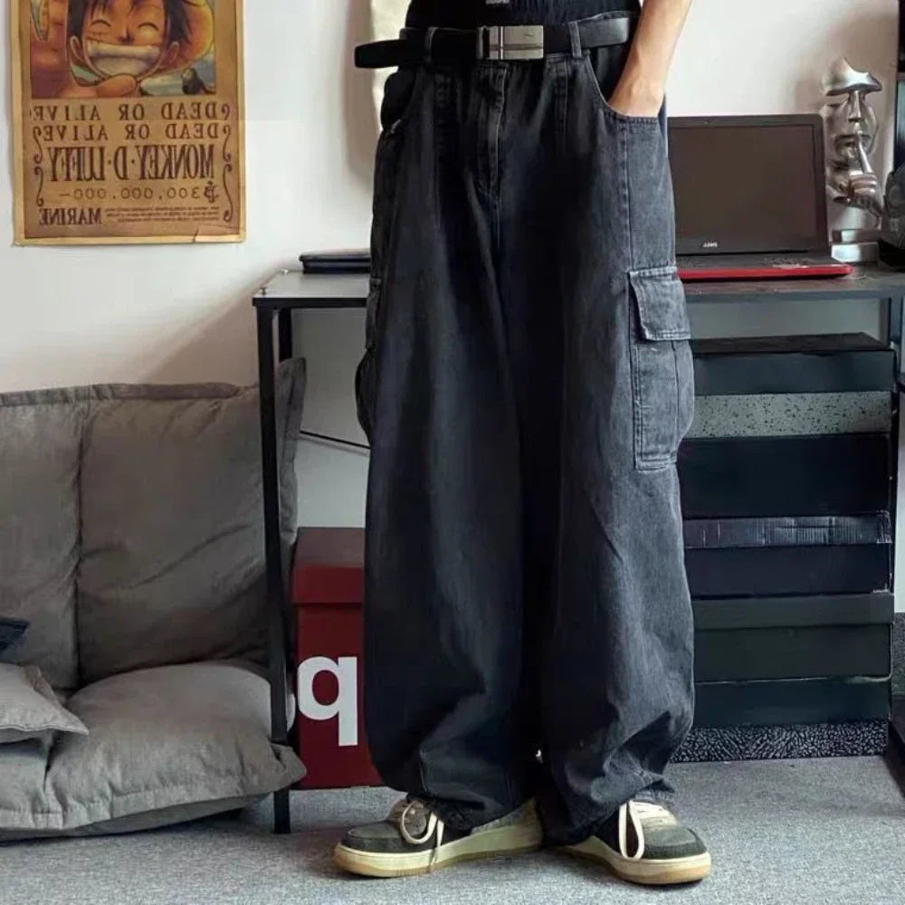 Oversize StreetWear Denim Cargo Pants