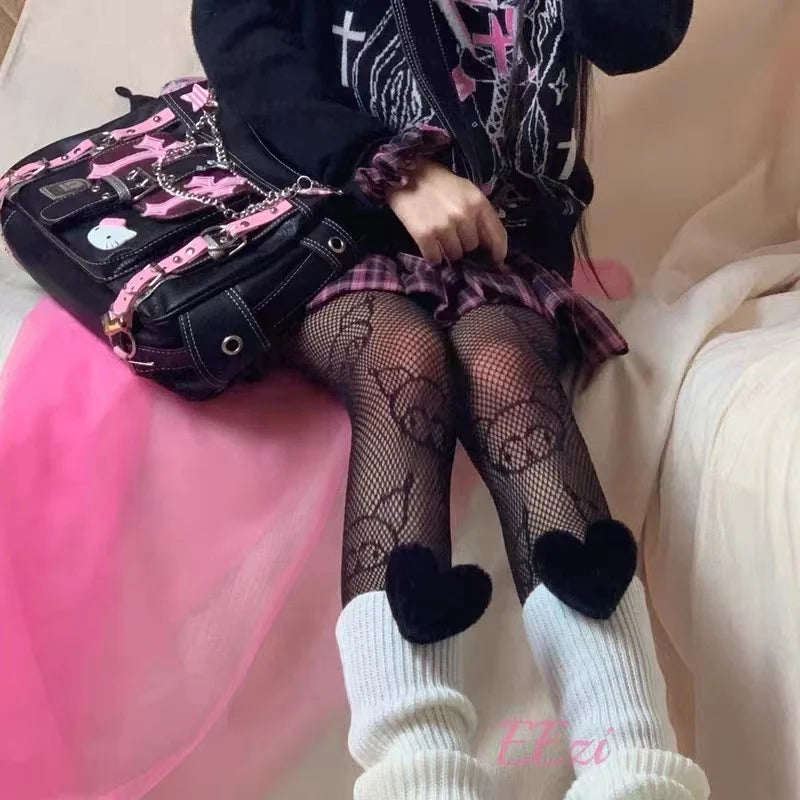 Gothic Charm Hello Kitty Handbag