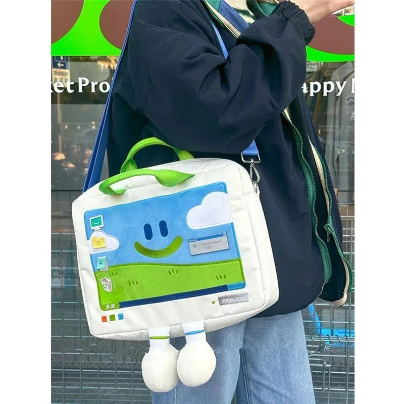 Y2K Smiling Laptop Bag