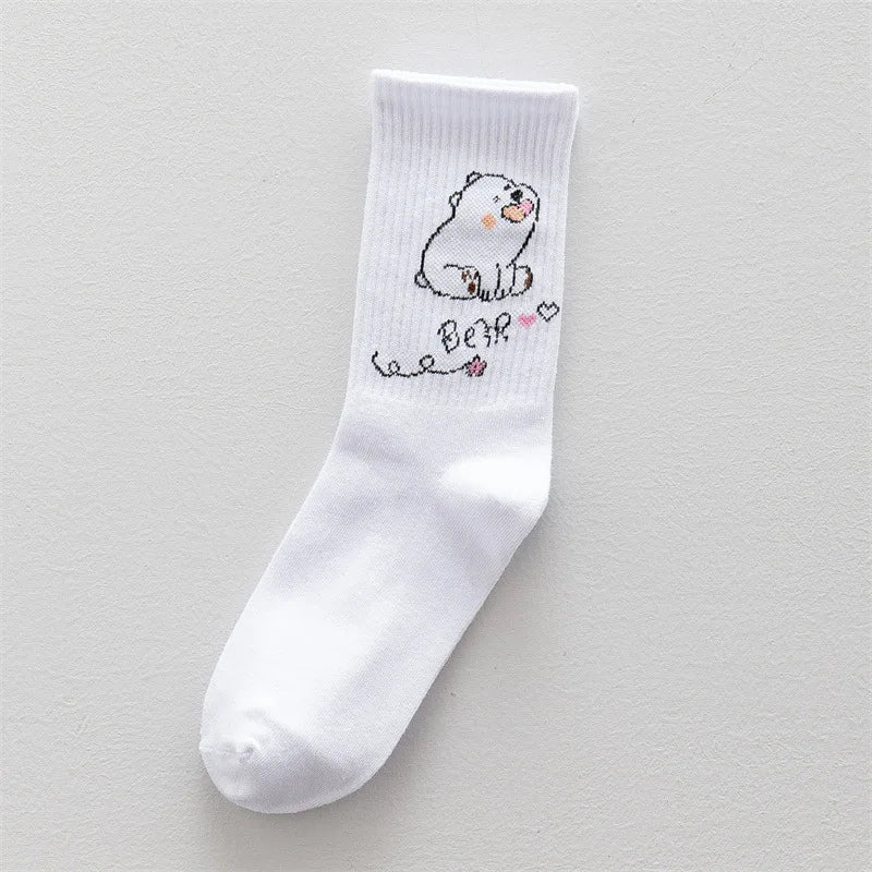 Soft Winter Cute Cartoon Bear Socks