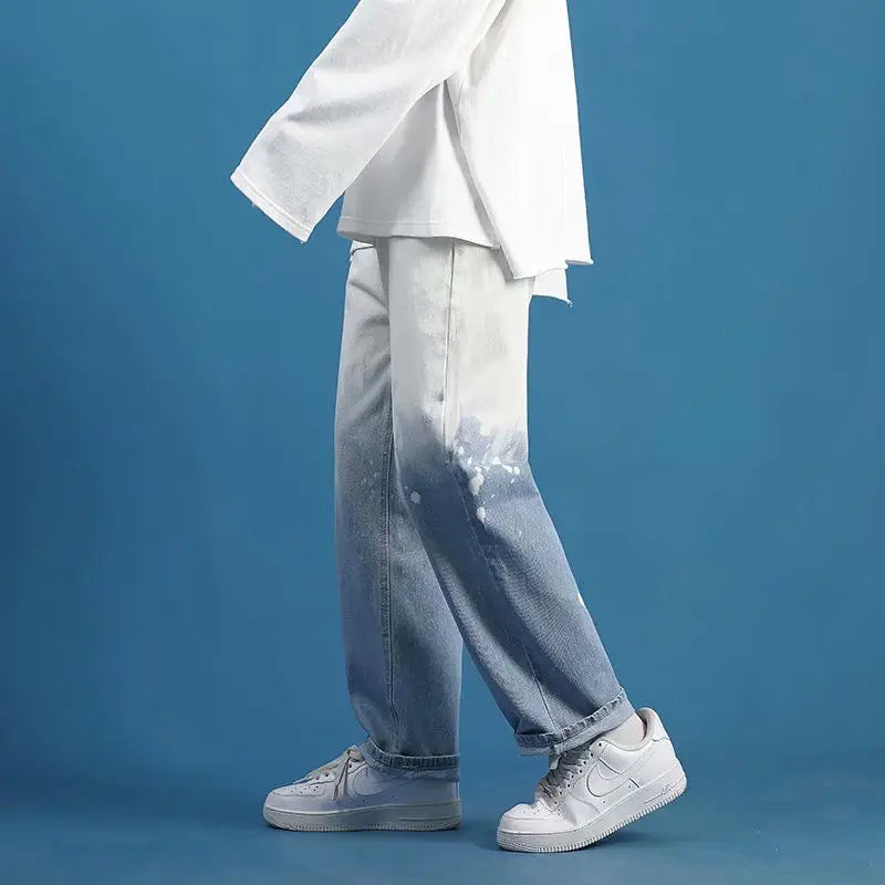Oversize Gradient Cool Wide Leg Jeans