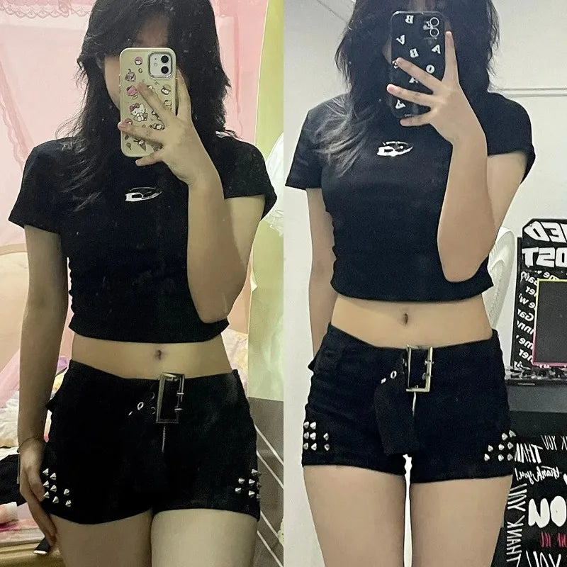 Shorts met knoopzakken
